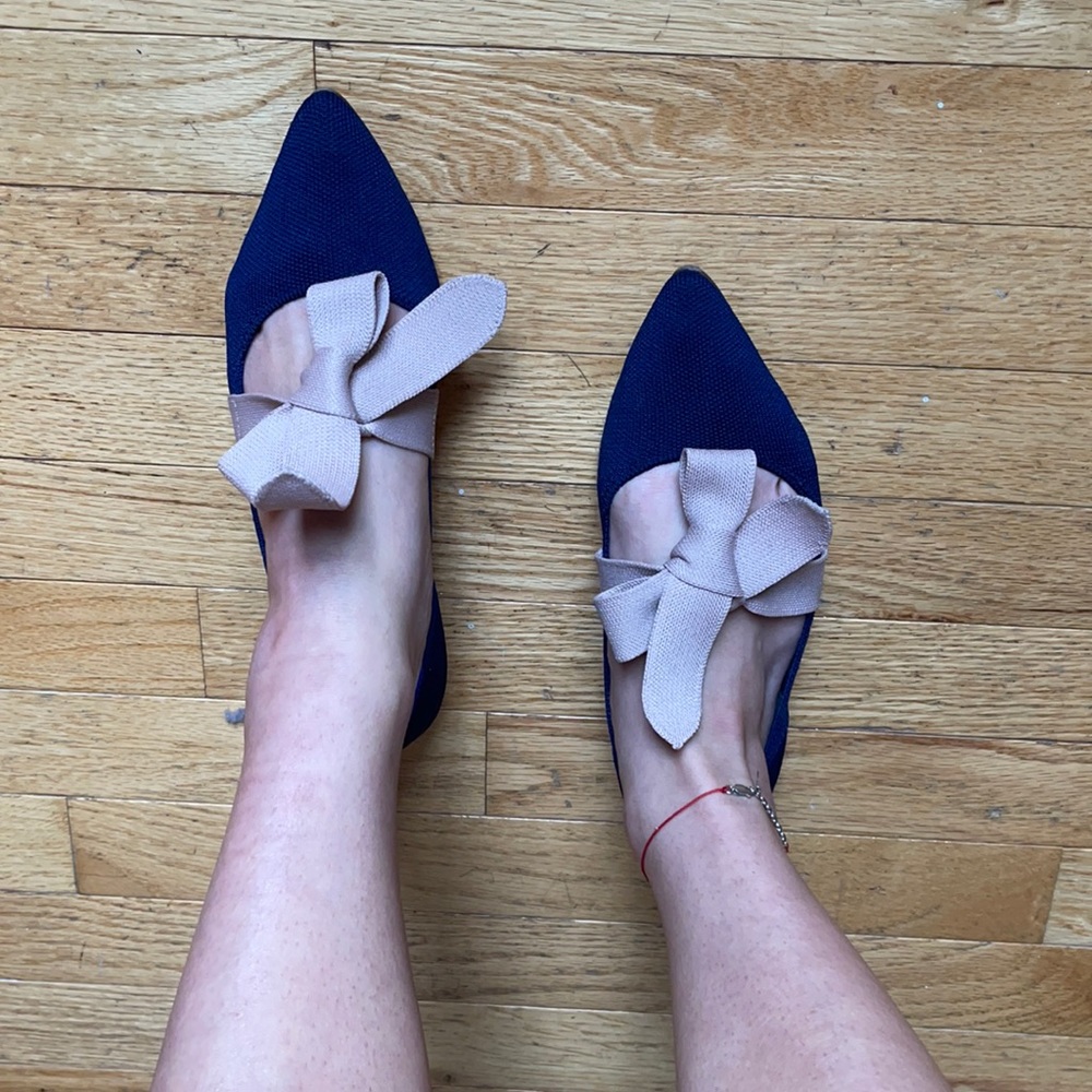 Navy Blue and Dusty Pink Mary Jane Rothy’s